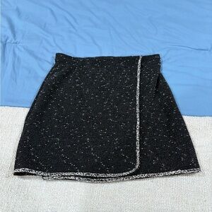 Max Studio Black Tweed Mini Skirt